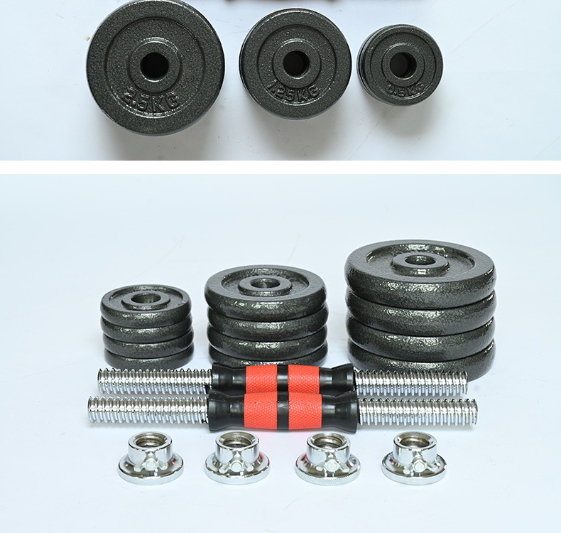 Boyalı dambıl fitness eğitimi dambıl boyalı elektroliz halter dambıl seti plastik kutu hediye kutusu 15 20 KG
