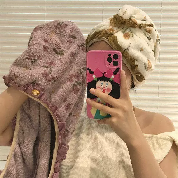 干发帽女加厚超强吸水包头毛巾擦头洗头速干发巾可爱珊瑚绒干发帽