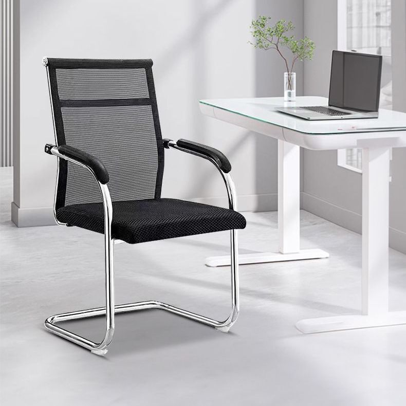 Office Chair with Curved Backrest, Comfortable Staff Chair, Home Computer Training Chair, Sturdy Mesh Fabric, Ergonomic Student Chair Office Chair with Curved Backrest, Comfortable Staff Chair, Home Computer Training Chair, Sturdy Mesh Fabric, Ergonomic Student Chair