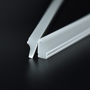 Vapor Phase Glue 0408Led Casing Silicone Light Guide Strip Two-Color 4*8 Wardrobe Window Led Light Set Guide Silicone Rubber