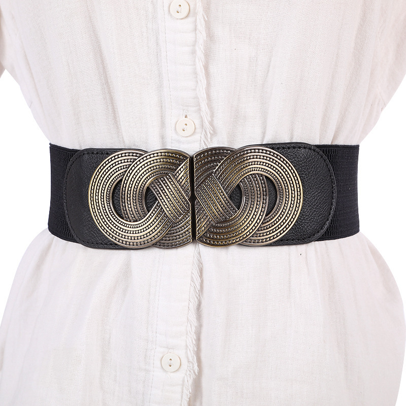 Factory sale Women's elastic belt fashionable elastic wide waist seal new casual dress decorative wide belt Factory sale Women's elastic belt fashionable elastic wide waist seal new casual dress decorative wide belt