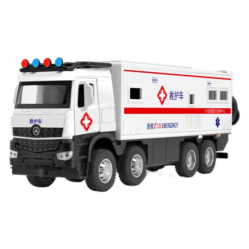 XinAo aleación modelo de coche 1:24 Dapeng ciudad rescate coche luz efecto de sonido tire de juguete modelo de coche adornos