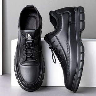 Men's Leather Shoes New Fashionable Business Casual Shoes Men's Live Daifa Breathable Lightweight British Style Leather Men's Shoes