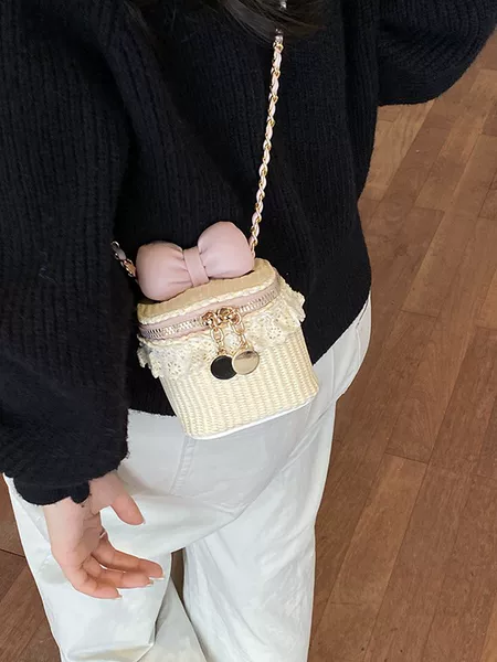2026 New Model Lace Trim Large Capacity Soft Leather High-Value Practical Solid Color Makeup Bag for Girls Super A23