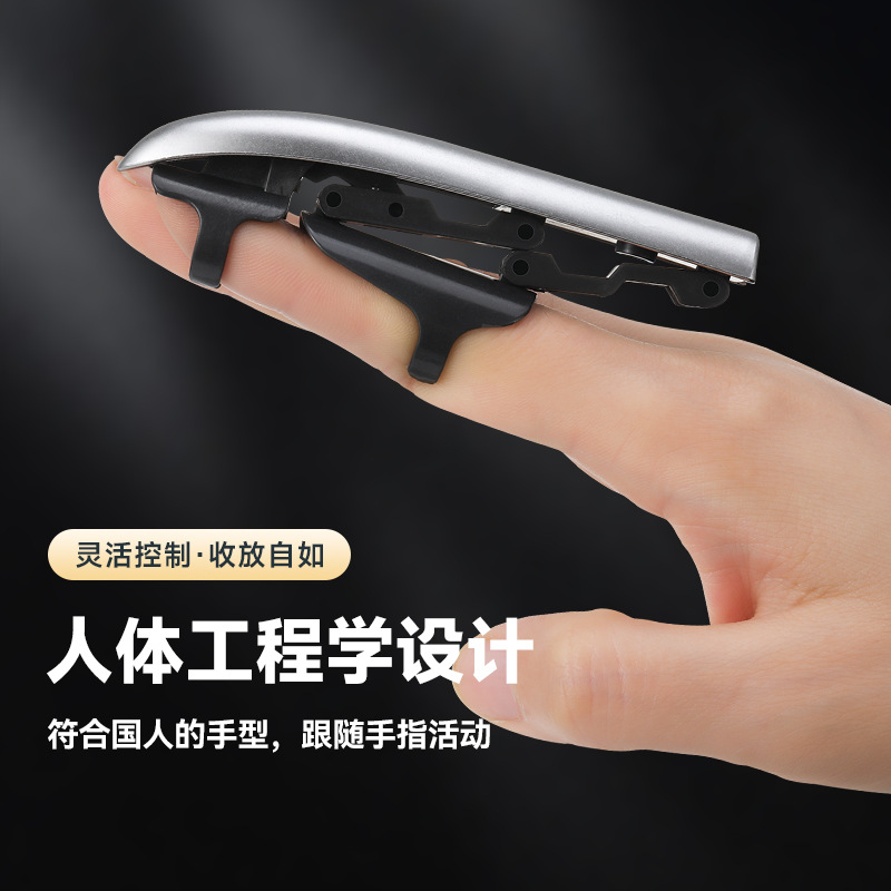 La explosión de sonido de la garra de lobo se puede plegar enlaces de eyección dedos retráctiles garra de lobo creativa novedad juguete de punta de dedo