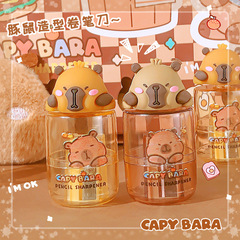 卡皮巴拉造型卷筆刀高顏值可愛鉛筆刀小學生手持削筆器卡通轉筆刀