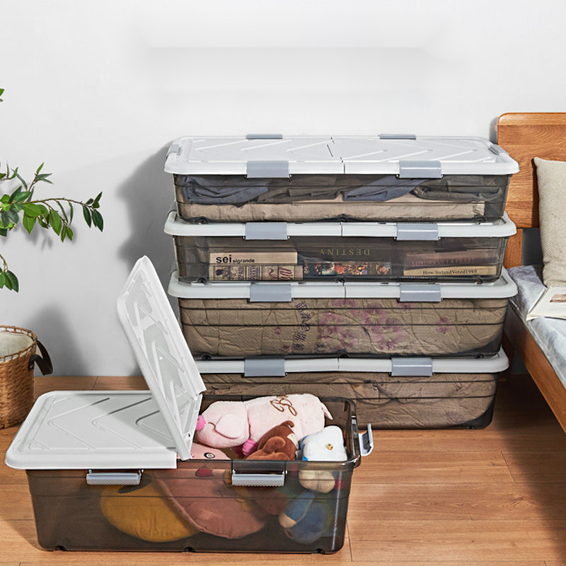 Storage Storage box Plastic Large Home Furnishing clothes Finishing Box household Bed storage box thickening