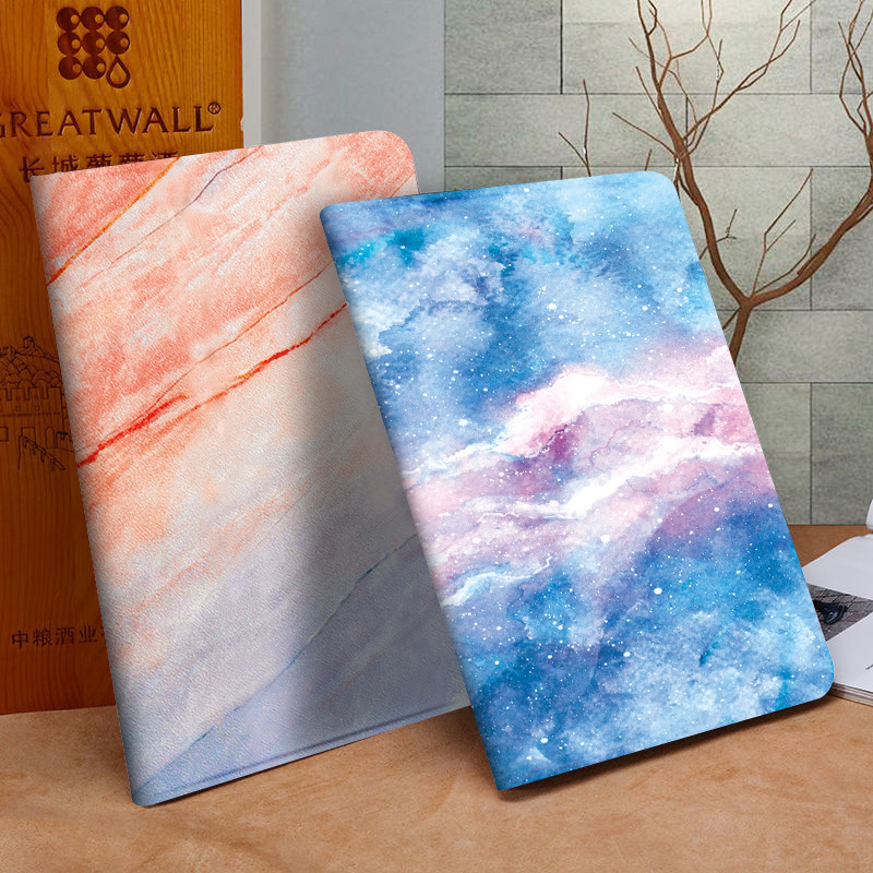 Applicable new ipadair2 protective cover artistic 2018 new marbling 9.7-inch mini thin mini4 shell Applicable new ipadair2 protective cover artistic 2018 new marbling 9.7-inch mini thin mini4 shell