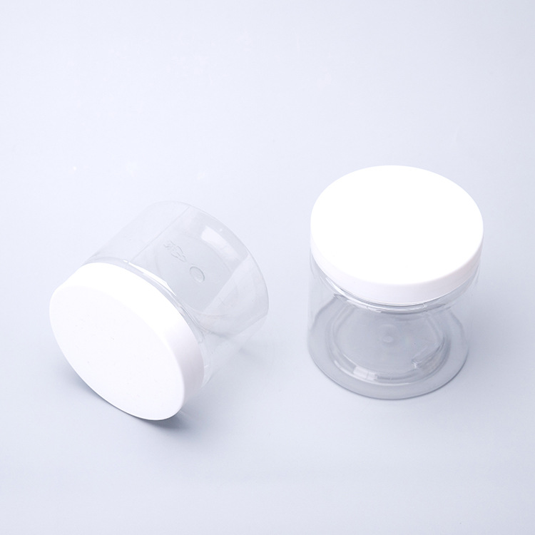 La lata de plástico de Phi 50 mm contiene frijoles disueltos, crema para los ojos de la botella de boca ancha, la crema se distribuye en la lata vacía de plástico PET y se tira de la almohadilla Interior. image 5