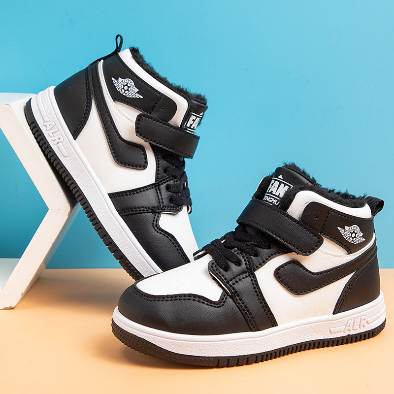 Children's autumn and low top sports new plush girls' large cotton insulation, boys' dad sh, Korean version winter_voghion.com