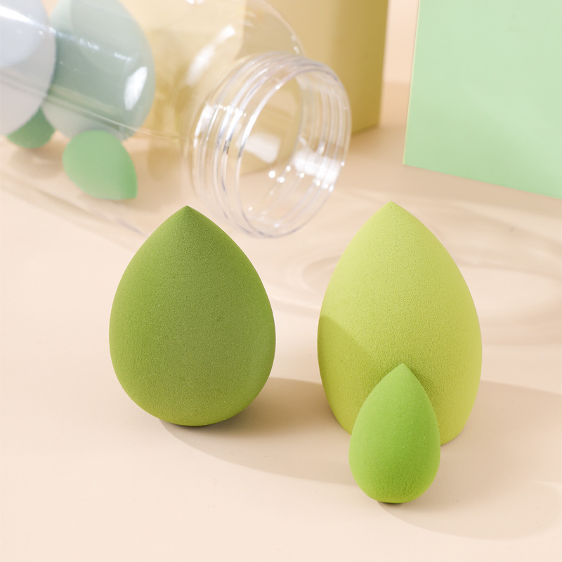 Botella de rafting transfronteriza huevo de maquillaje no comer polvo cojín de aire polvo conjunto de huevo de maquillaje huevo de esponja de maquillaje huevo de maquillaje en botella