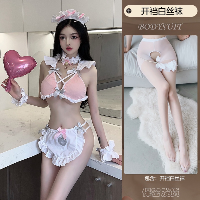 핑크와 화이트 + 오픈 화이트 양말