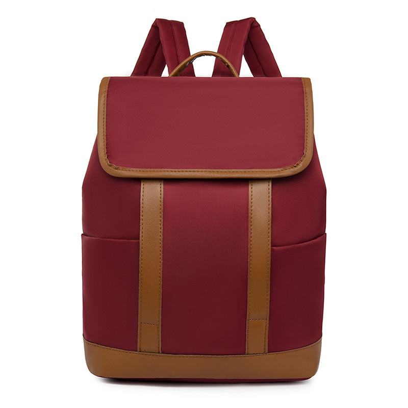 2023 nueva versión coreana de la mochila Oxford para mujer moda contraste color gran capacidad estudiante de secundaria computadora mochila escolar marea