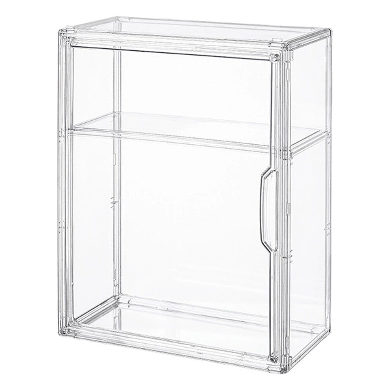 Популярный на международном рынке настенный органайзер для косметики с перегородками, прозрачный настольный комбинированный органайзер, штабелируемый, пылезащитный, для хранения фигурок