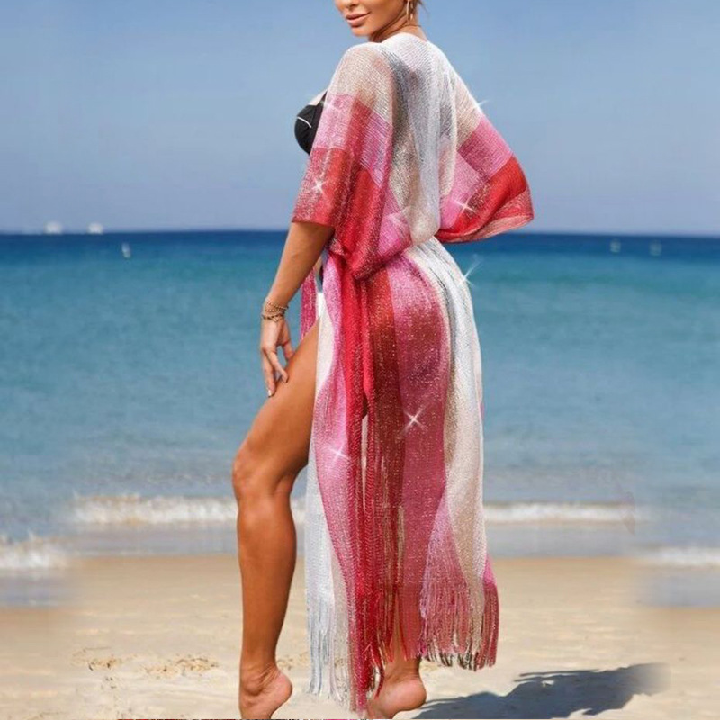 Womenu0027S Fashion Gradient Color Polyester Cover Ups