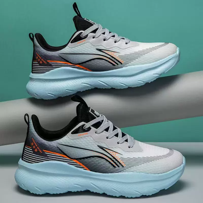 大码男鞋2025新款户外软底减震回弹运动鞋潮流学生运动透气跑步鞋