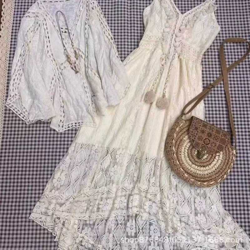 Национальный стиль праздник ветер подтяжка платье ретро богемная юбка новый китайский женский летний новый нежный ветер