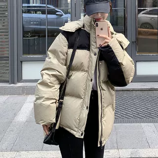 棉服女2025冬季新款学生舒适外套小众设计感加厚防寒连帽棉衣