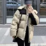 加厚防寒连帽冬季棉服
