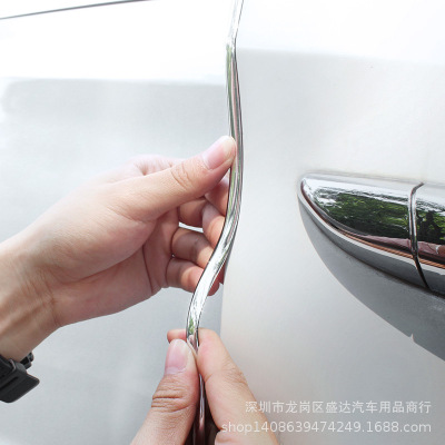 汽车车门边防撞条 车用隐形防刮装饰胶条 车身防擦条防磕碰保护贴