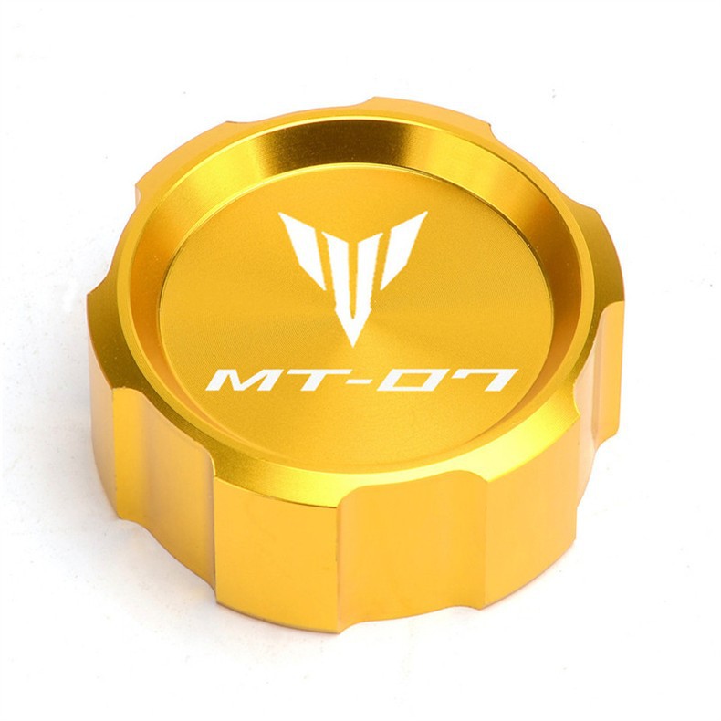 Suitable for Yamaha Mt07 Fz07 14-19 Modified Cnc Front Brake Fluid Reservoir Cap + Rear Brake Fluid Reservoir Cap