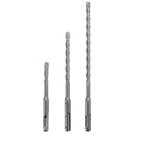 Tungsten steel cross electric hammer drill bit four-edged impact drill bit tungsten steel alloy impact drill concrete through wall square handle round handle
