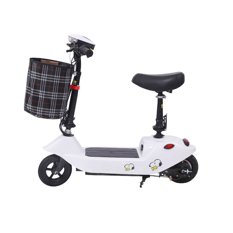 Nuevo scooter eléctrico mini plegable para hombres y mujeres scooter de dos ruedas pequeño coche de batería litio ligero coche para padres e hijos