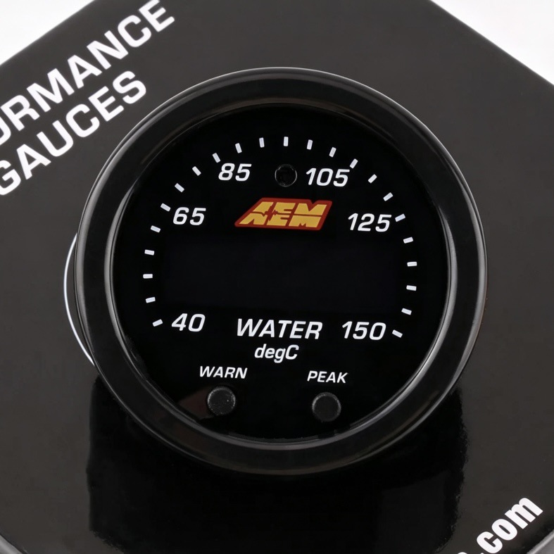 AEM Car Modification Instrument Air-Fuel Ratio Gauge with Sensor Set Turbocharger Water Temperature Oil Pressure Voltage