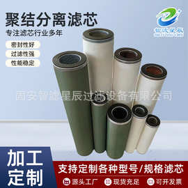 定制工业聚结分离滤芯高压过滤器油水分离滤油机小型聚结分离滤芯