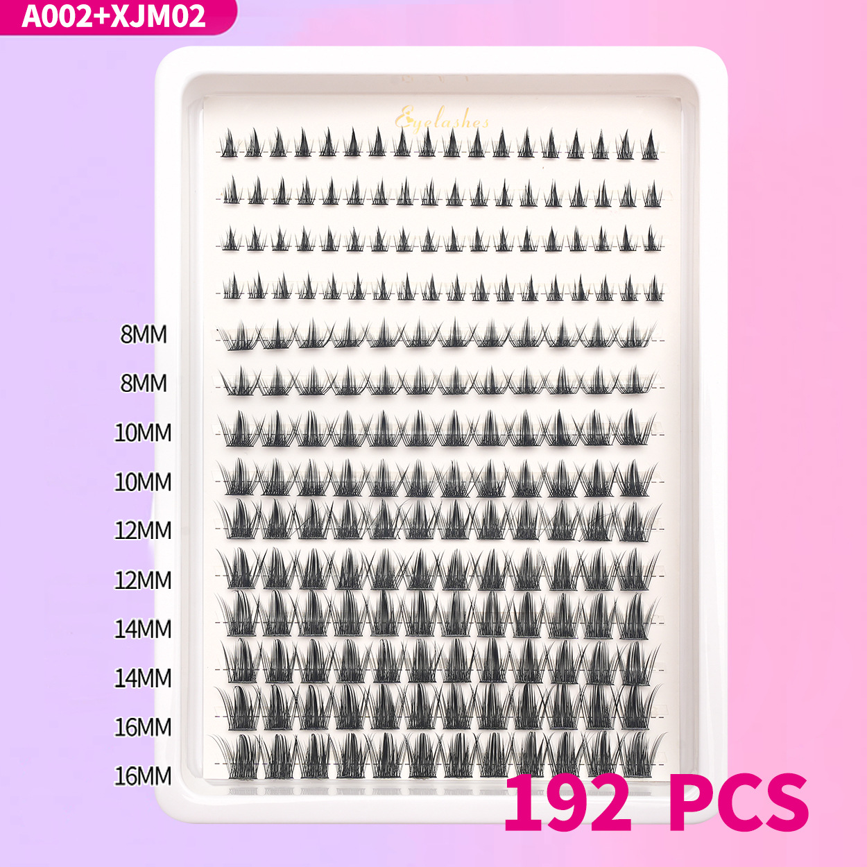 Amazon venta en caliente sobre las pestañas falsas bajo las pestañas combinación de comercio exterior, Europa y América, cabello D-curso DIY ojos pestañas al por mayor