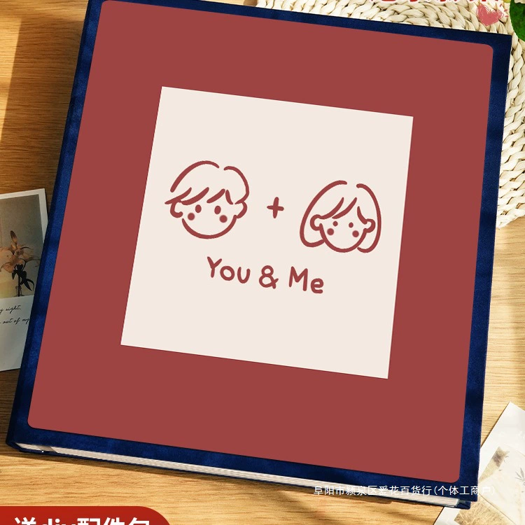 Фотоальбом ручной работы «сделай сам», памятный альбом, ламинированный альбом для пары, любовь, полароид, фото 6, хранилище для записей