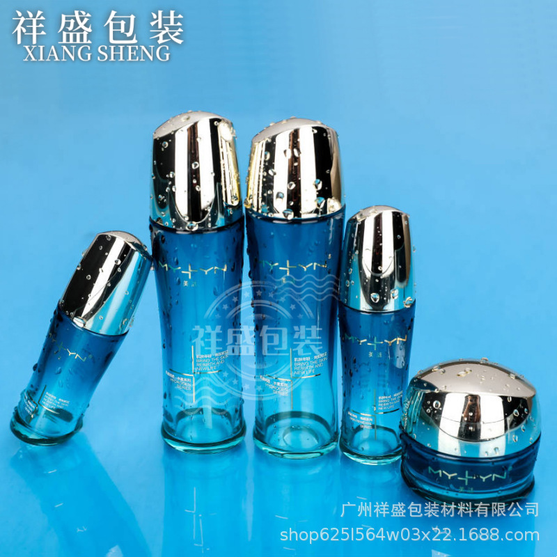 现货曲面异形玻璃瓶50g膏霜瓶100ml喷雾瓶30ml精油瓶化妆品包材