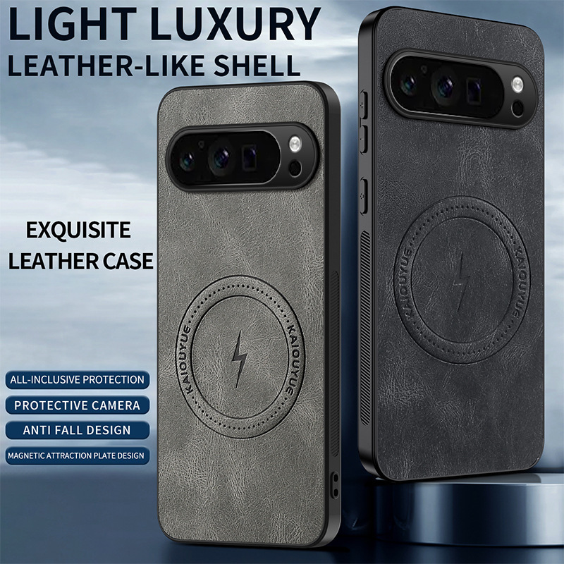 Suitable for Google Pixel11Proxl Mobile Phone Case Google 10A Magnetic Leather Texture Nappa Texture 9Pro Protective Case
