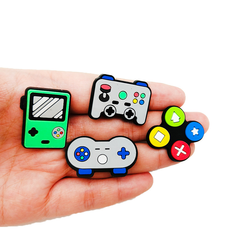 ゲーム機ゲームパッドコレクション下駄靴バックル靴花 DIY Zhibixing マインクラフトポケモン装飾|undefined