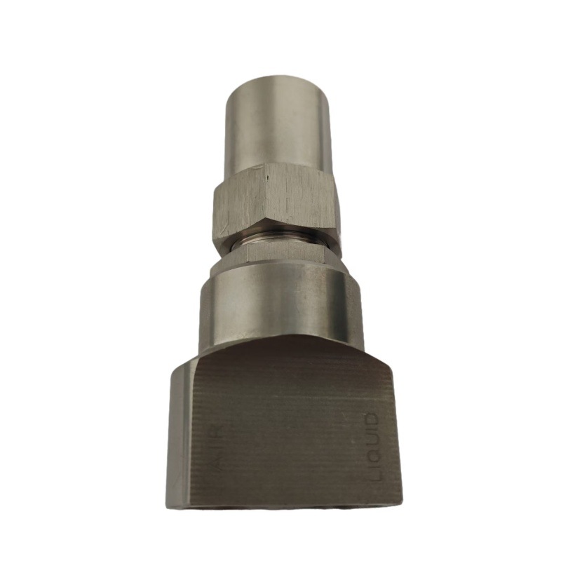 二流体喷头不锈钢空气雾化喷嘴气水混合雾化可调喷雾加湿厂家直销