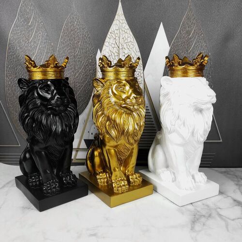Cross-border Amazon Simple Creative Home Living Room Office Decoration Nordic Crown Lion