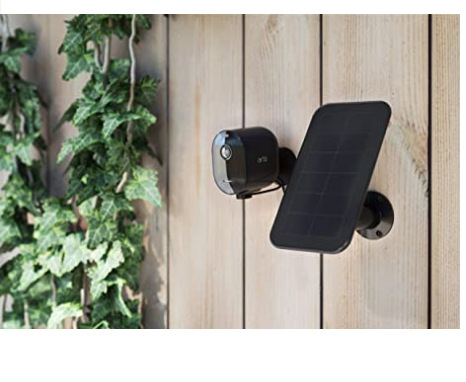 Monitor, videocamera solar-powered