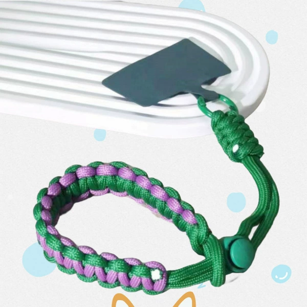 Short style [dark green and purple] adjustable + military green velvet clip