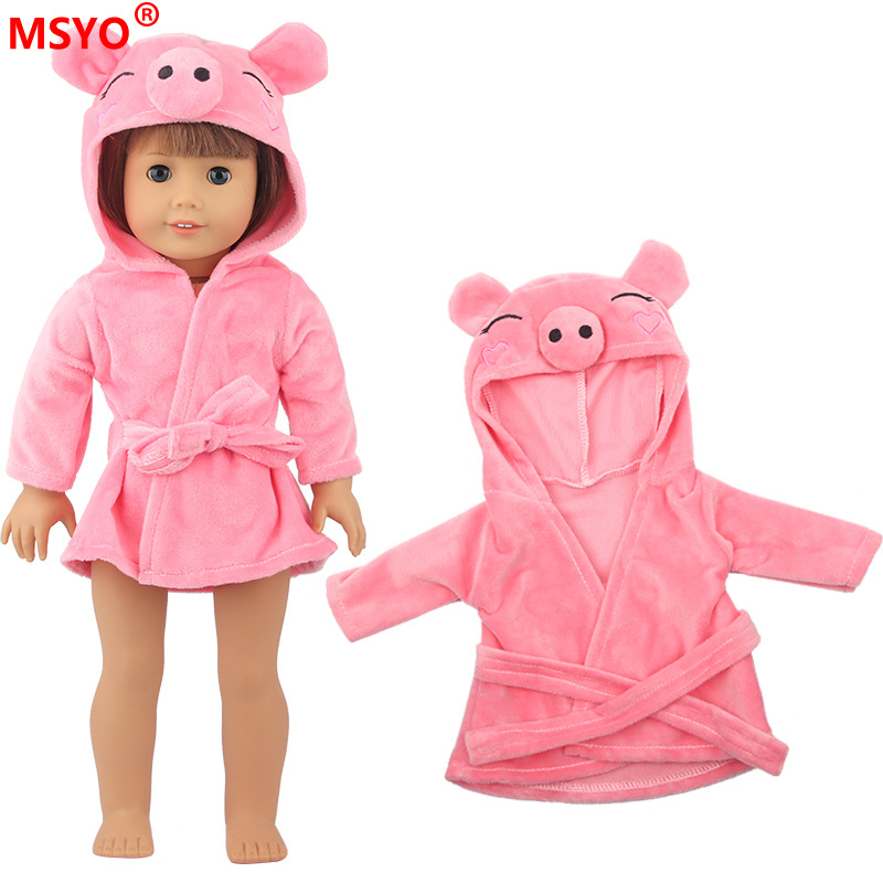18 pulgadas American Girl muñeca pijamas 43cm xiafu muñeca ropa traje muñeca lindo camisón Pijamas