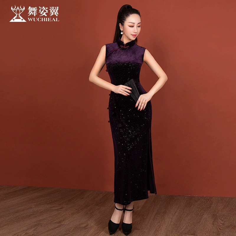 Dance Wings 2024 Новая классическая тренировочная одежда для подиума, практика кат-ка Cheongsam XT1156