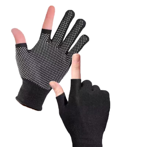 Gloves for women, summer, sun protection, tea picking, labor insurance, glue dispensing, non-slip cycling, outdoor men's leaky two-finger split-finger touch screen thin gloves
