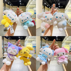 ネットの赤いクロミのぬいぐるみのぬいぐるみのペンダントの美楽蒂の人形の卸売りの玉桂の犬の人形のキーホルダーのぬいぐるみ
