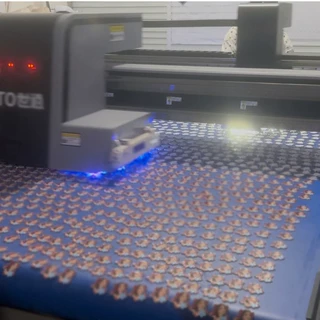 义乌UV彩印加工金属合金不锈钢印刷冰箱贴书签吊饰饰品工艺品logo