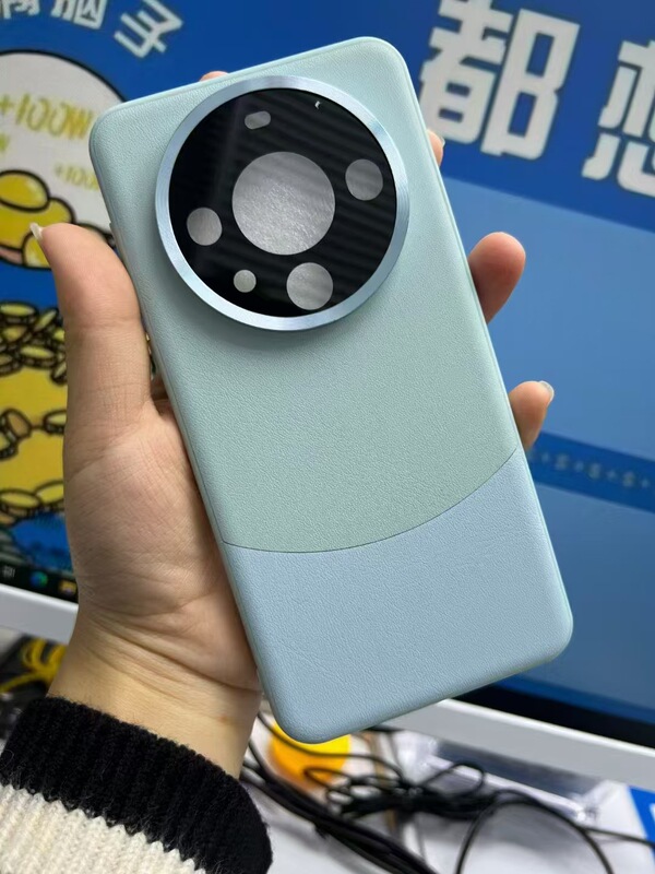 Huawei Mate60pro に適した新しいスタイルのコントラストカラーのオールインクルーシブプレーンレザー携帯電話ケース Mate50 肌の感触の落下防止保護カバー|undefined