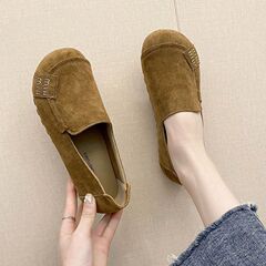 古い北京布靴女性のビルケンシュトック靴 2025 春と秋の新ソフトソールの女性の靴カジュアルフラットシューズ