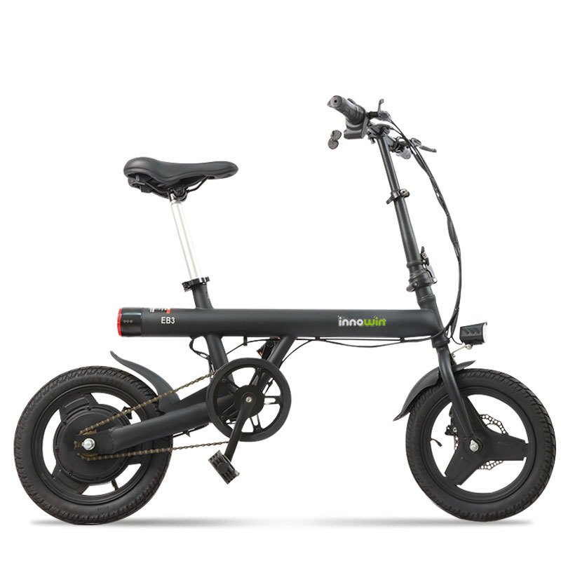 14 pulgadas vehículo eléctrico asistido bicicletas portátiles una rueda batería de litio bicicletas asistidas de doble cilindro freno de cilindro durabilidad