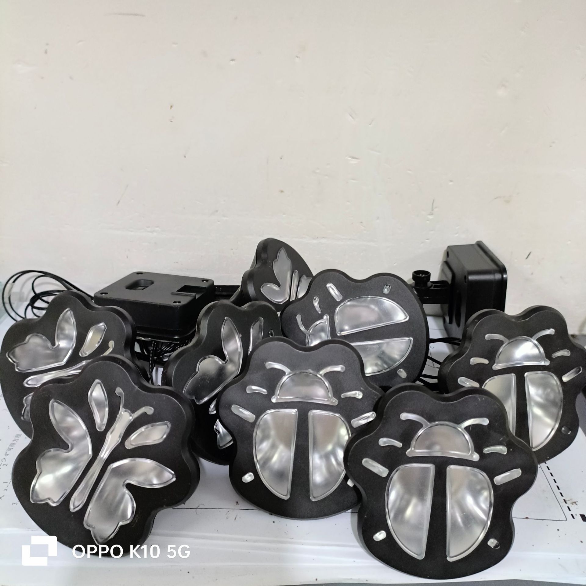 (따뜻한 빛) 태양광 1~4개의 칠성 무당벌레 지하등