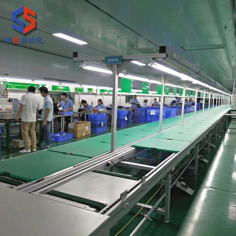 供应智能电饭锅生产线双层倍速链输送线工装板上下回流装配流水线