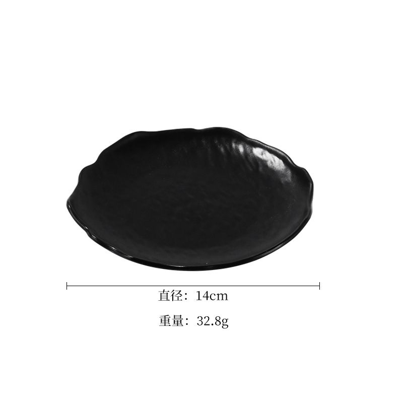蛋糕盘ins风不规则岩石纹甜品创意西餐寿司盘子独立站速卖通塑料|undefined
