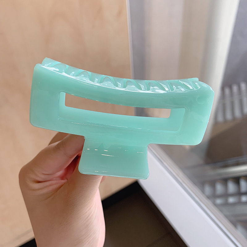 Pinza de agarre simple y versátil de temperamento, clip de tiburón grande, horquilla, pinza para el cabello de alta calidad para mujer, clip para el cabello en la parte posterior de la cabeza, accesorios para el cabello al por mayor